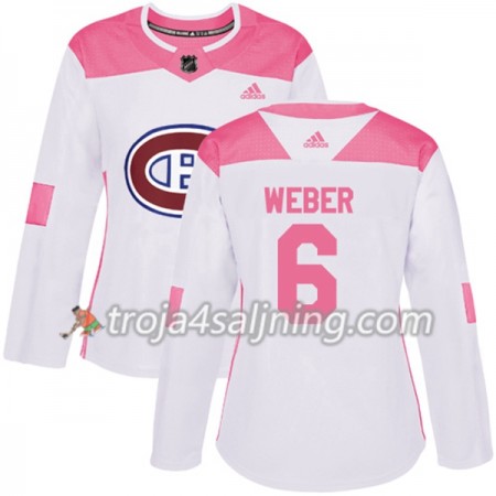 Montreal Canadiens tröja Shea Weber 6 Vit 2017-2018 Adidas Rosa Fashion Authentic - Dame NHL Tröjor Montreal Canadiens tröja Shea Weber 6 Vit 2017-2018 Adidas Rosa Fashion Authentic - Dame NHL Tröjor